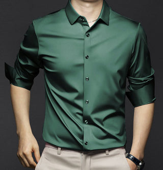 Bügelfreies Hemd – Business Casual Stretch Hemd für Herren