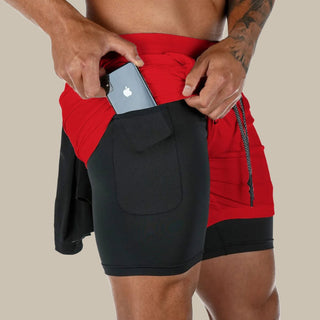 Sport Shorts - Premium Sporthose mit Handy-Tasche für Herren