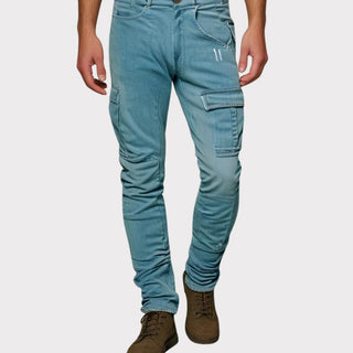 Skinny Fit Jeans Mit Cargo Taschen