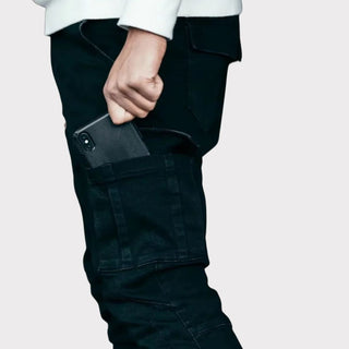 Skinny Fit Jeans Mit Cargo Taschen