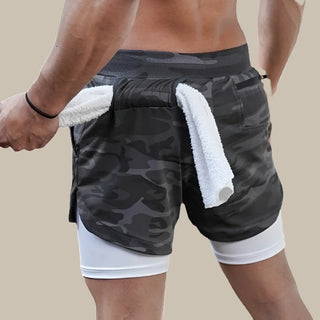 Sport Shorts - Premium Sporthose mit Handy-Tasche für Herren