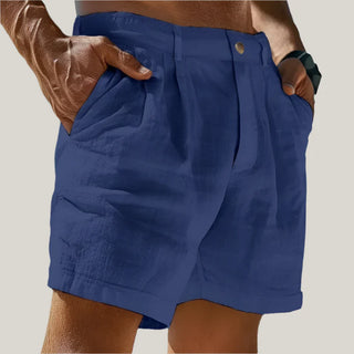Bermuda Shorts für Herren - Leinen-Optik Kurze Hosen für den Sommer