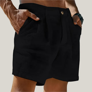 Bermuda Shorts für Herren - Leinen-Optik Kurze Hosen für den Sommer
