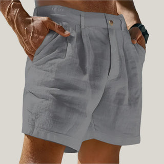 Bermuda Shorts für Herren - Leinen-Optik Kurze Hosen für den Sommer