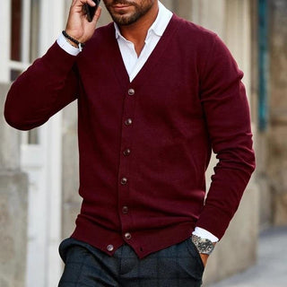 Strickjacke für Herren - Lässige Cardigan mit Knöpfen