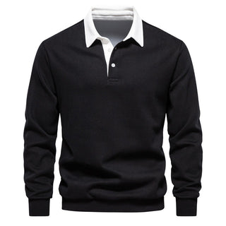 Langarm Polo Shirt für den Herbst - Elegantes Polo Pullover für Herren