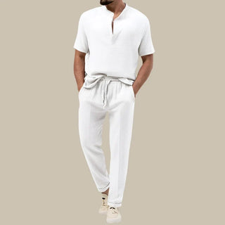 Zweiteiler für Herren - Premium Twin Set mit Hemd und Sommerhose