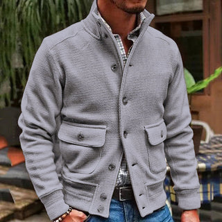 Strickjacke für Herren - Klassische Übergangsjacke mit Knöpfen