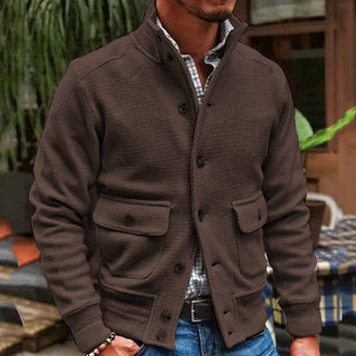 Strickjacke für Herren - Klassische Übergangsjacke mit Knöpfen