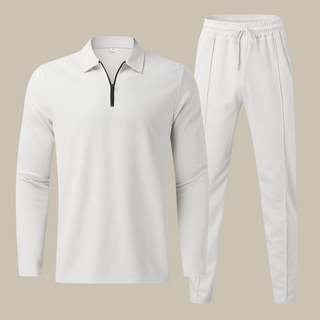 Zweiteiler für Herren - Luxuriöses Sommer Set mit Poloshirt und Sommerhose