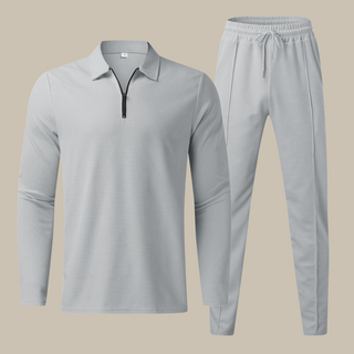 Zweiteiler für Herren - Luxuriöses Sommer Set mit Poloshirt und Sommerhose