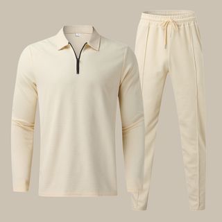 Zweiteiler für Herren - Luxuriöses Sommer Set mit Poloshirt und Sommerhose