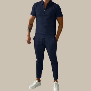 Zweiteiler für Herren - Stilvolles Sommerset mit Poloshirt und Jogger