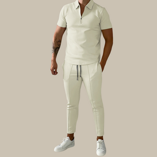 Zweiteiler für Herren - Stilvolles Sommerset mit Poloshirt und Jogger