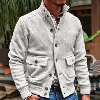 Strickjacke für Herren - Klassische Übergangsjacke mit Knöpfen
