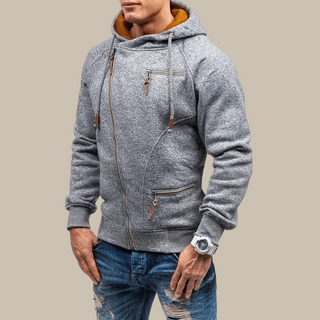Hoodie für Herren - Kapuzenpullover mit Reißverschluss für jede Jahreszeit