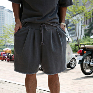Zweiteiler für Herren - Stillvolles Sommer Set mit T-Shirt und Sweat Shorts