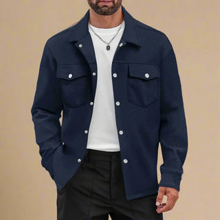 Hemdjacke für Herren - Stilvolle Übergangsjacke mit Brusttaschen