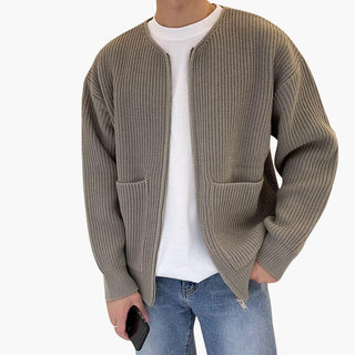 Strickweste für Herren - Leichte Bomberjacke für Sommer