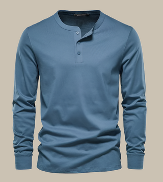 Henley T-Shirt für Herren - Modernes Langarm T-Shirt für den Sommer