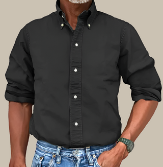 GENTS Hemd | Klassisches Dry-washed Retro-Casual-Overshirt für Herren