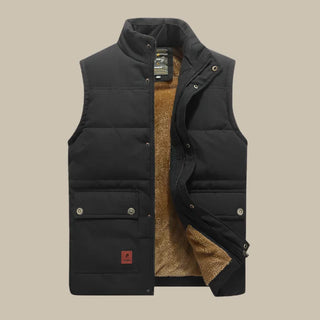 Steppweste - Casual Gilet mit Polarfleece für Herren