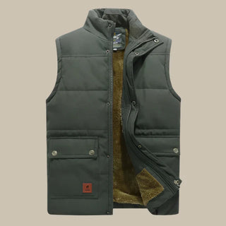 Steppweste - Casual Gilet mit Polarfleece für Herren
