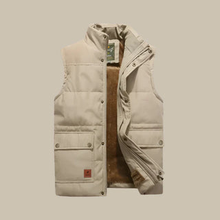 Steppweste - Casual Gilet mit Polarfleece für Herren