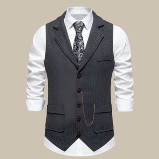 Casual chic vintage mouwloos