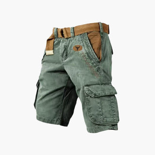 Cargoshorts für Herren - Robuste Sommer Bermudas mit Gürtel für Outdoor