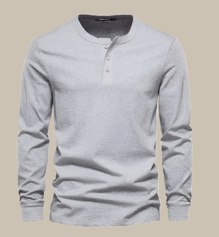 Henley T-Shirt für Herren - Modernes Langarm T-Shirt für den Sommer