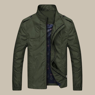 Übergangsjacke für Herren - Stilvoller Oxford Sommerjacke mit Kragen