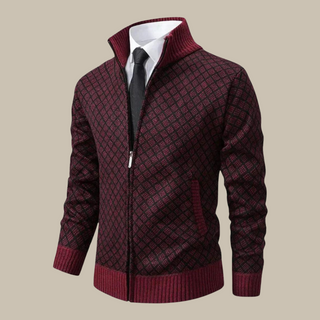 Strickjacke für Herren - Klassische Übergangsjacke mit Reißverschluss