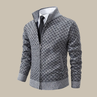 Strickjacke für Herren - Klassische Übergangsjacke mit Reißverschluss