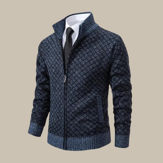 Strickjacke für Herren - Klassische Übergangsjacke mit Reißverschluss