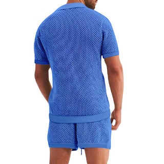 Sommer Set für Herren - Stilvolles Zweiteiler mit Sommerhemd und Sweat Short