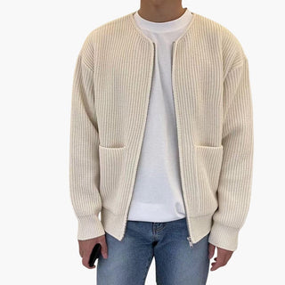 Strickweste für Herren - Leichte Bomberjacke für Sommer