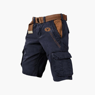 Cargoshorts für Herren - Robuste Sommer Bermudas mit Gürtel für Outdoor