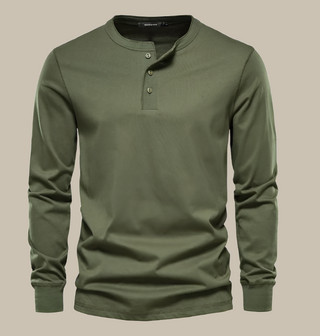 Henley T-Shirt für Herren - Modernes Langarm T-Shirt für den Sommer