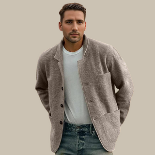 Strickjacke für Herren - Stilvolle Sakko mit Knöpfen