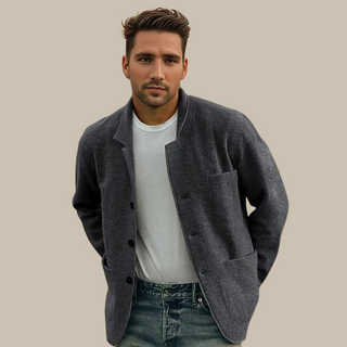 Strickjacke für Herren - Stilvolle Sakko mit Knöpfen