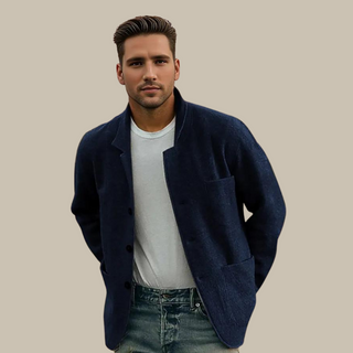 Strickjacke für Herren - Stilvolle Sakko mit Knöpfen