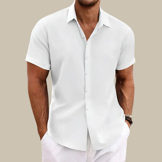 Garrix Shirt | Casual Herrenbluse mit kurzen Ärmeln