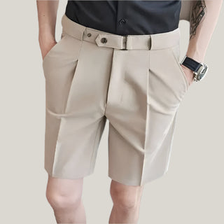 Bermuda Shorts für Herren - Pleated Kurze Baumwoll Hosen für den Sommer