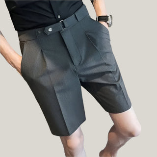 Bermuda Shorts für Herren - Pleated Kurze Baumwoll Hosen für den Sommer