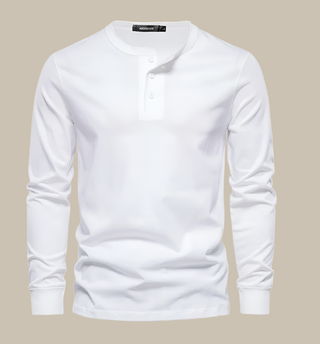 Henley T-Shirt für Herren - Modernes Langarm T-Shirt für den Sommer