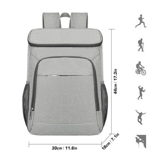 Kühlbox Rucksack - Praktischer Rucksack mit integriertem Kühlfach, 30L