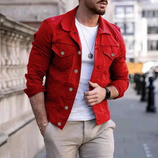 Jeansjacken für Herren - Luftige Übergangsjacke für den Sommer