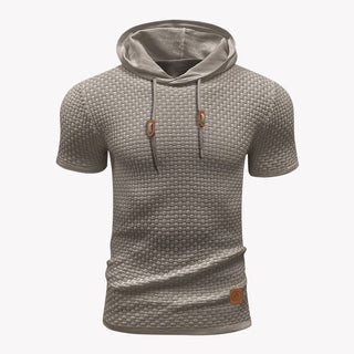 T-Shirt für Herren - Muskelfit Armloses T-Shirt mit Kapuze für Sommer