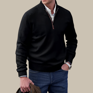 Troyer für Herren - Luftiger Pullover mit Reißverschluss